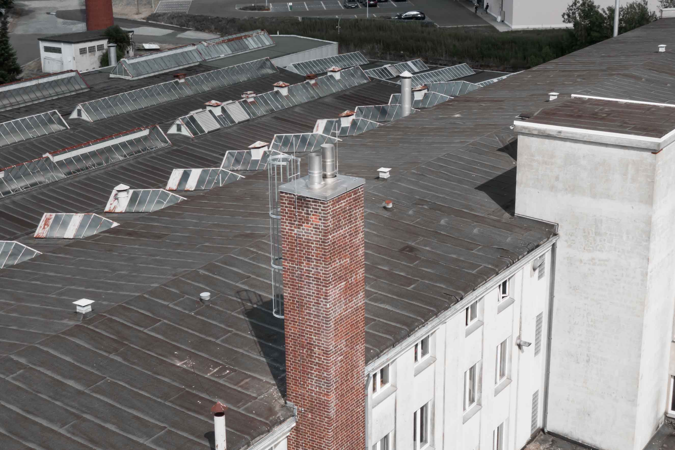 Bestehendes Industrieareal in Schwarzenbach an der Saale vor der Sanierung